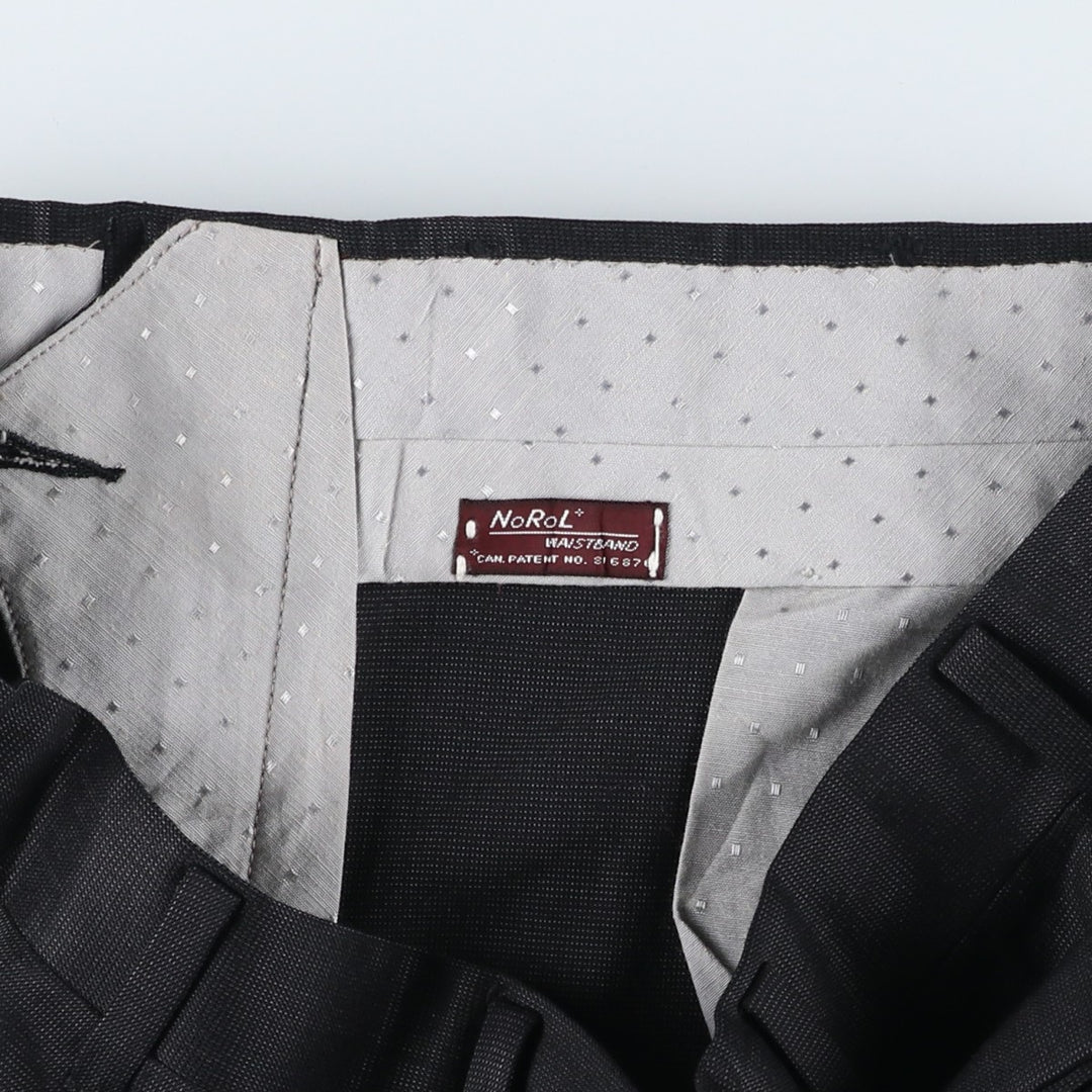Vintage 80s-90'S NOROL Men's Slacks, Size W30 unclear black type Vintage Second Hand