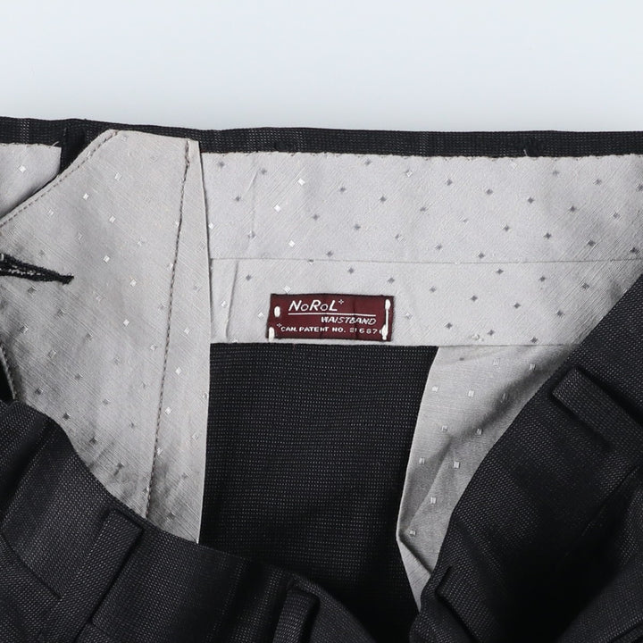 Vintage 80s-90'S NOROL Men's Slacks, Size W30 unclear black type Vintage Second Hand