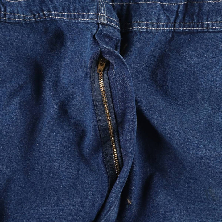 Dickies Men's Oversized Denim Overalls (Size W44) cotton blue type Vintage Second Hand