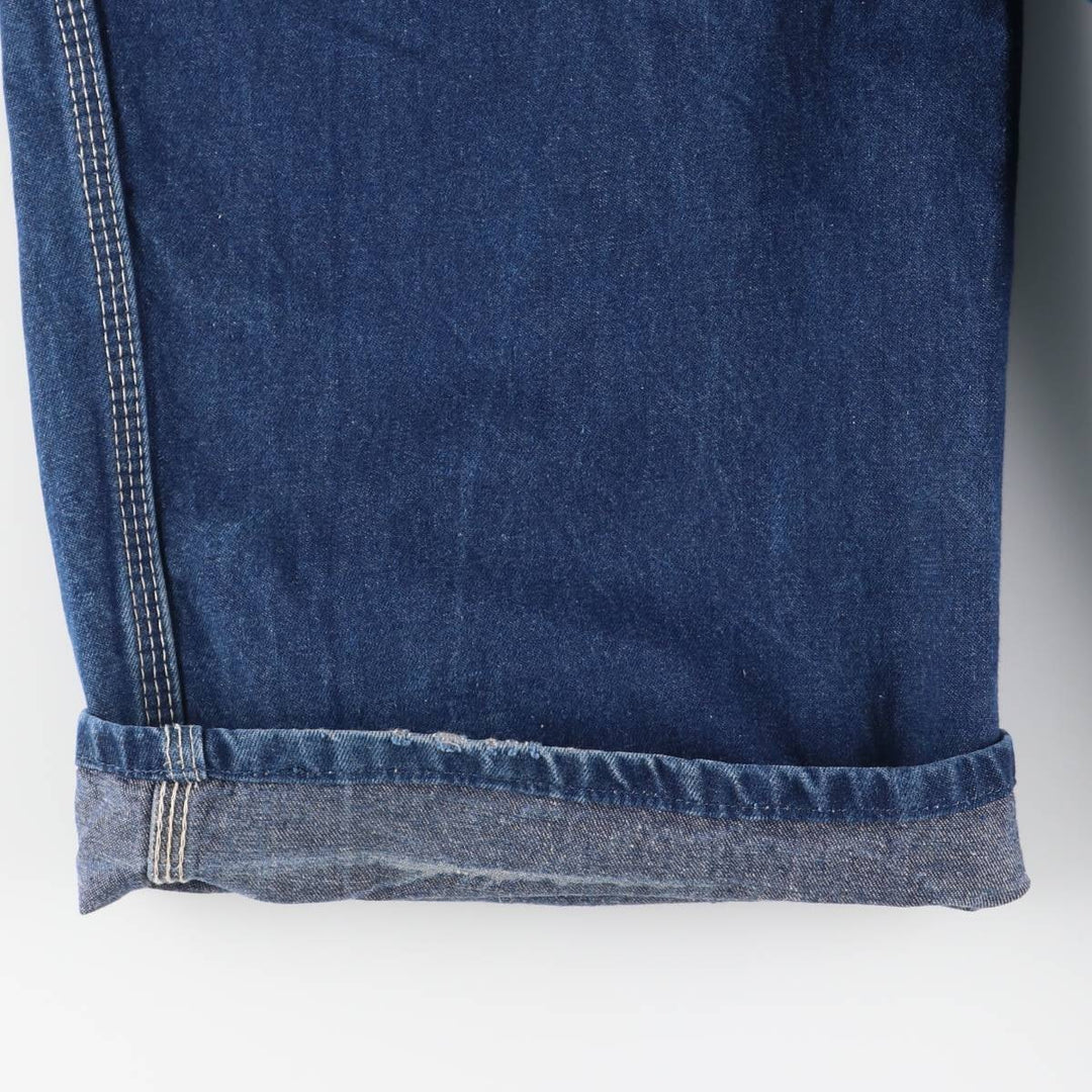 Dickies Men's Oversized Denim Overalls (Size W44) cotton blue type Vintage Second Hand