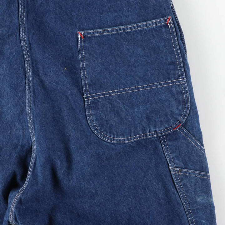 Dickies Men's Oversized Denim Overalls (Size W44) cotton blue type Vintage Second Hand