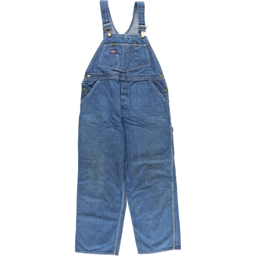 Vintage 1970'S Osh Kosh men's denim overalls, size W39 unclear blue type Vintage Second Hand