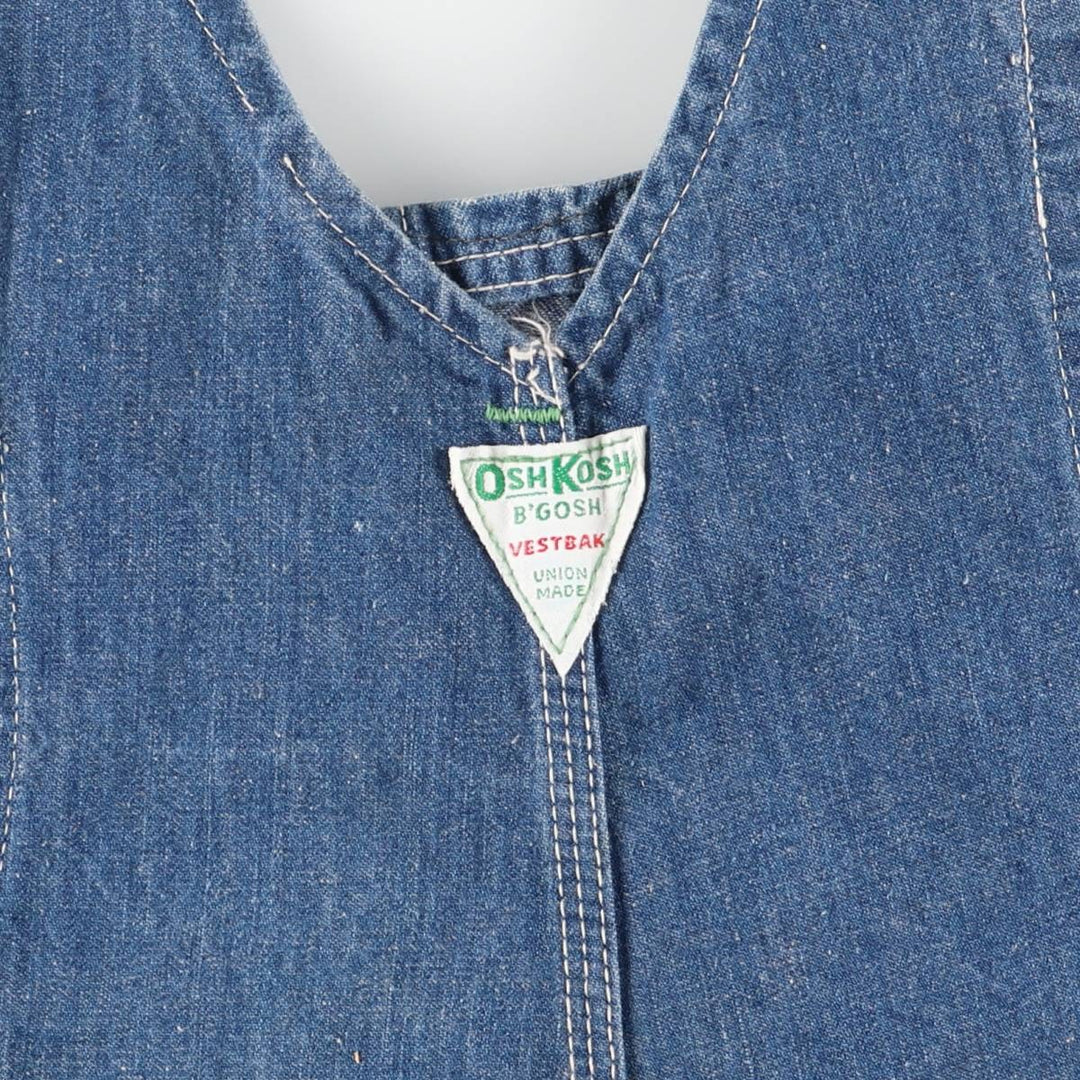 Vintage 1970'S Osh Kosh men's denim overalls, size W39 unclear blue type Vintage Second Hand