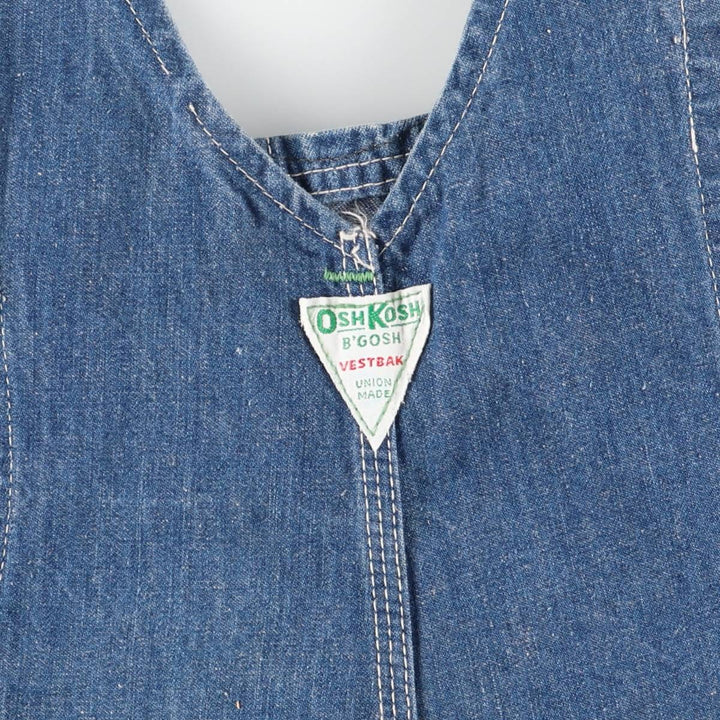 Vintage 1970'S Osh Kosh men's denim overalls, size W39 unclear blue type Vintage Second Hand