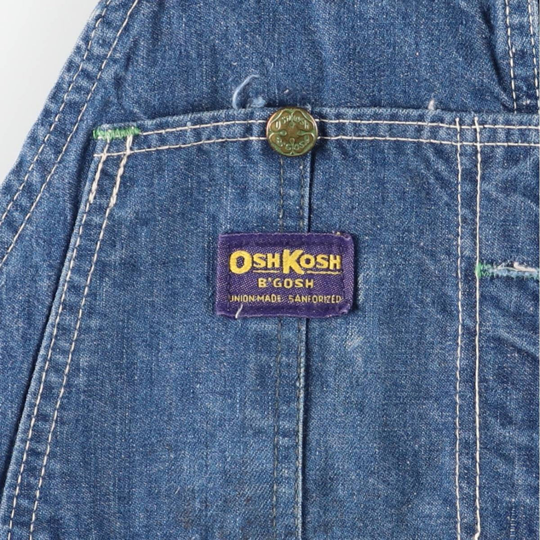 Vintage 1970'S Osh Kosh men's denim overalls, size W39 unclear blue type Vintage Second Hand