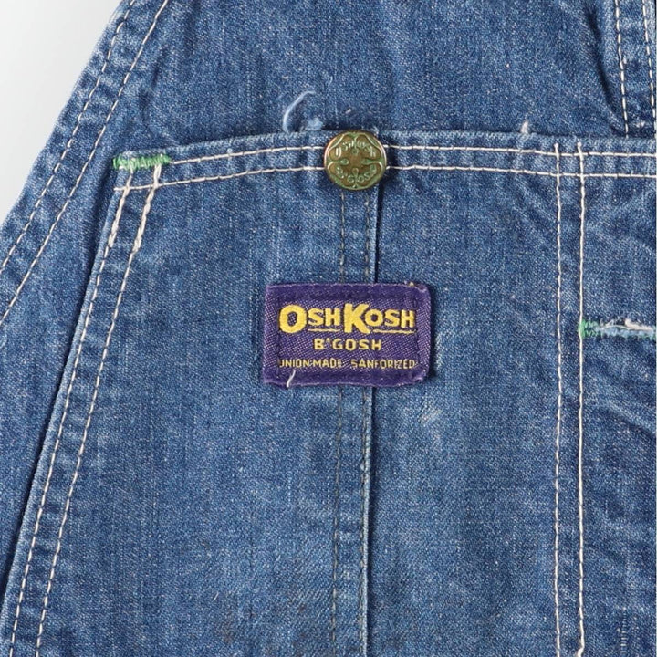 Vintage 1970'S Osh Kosh men's denim overalls, size W39 unclear blue type Vintage Second Hand