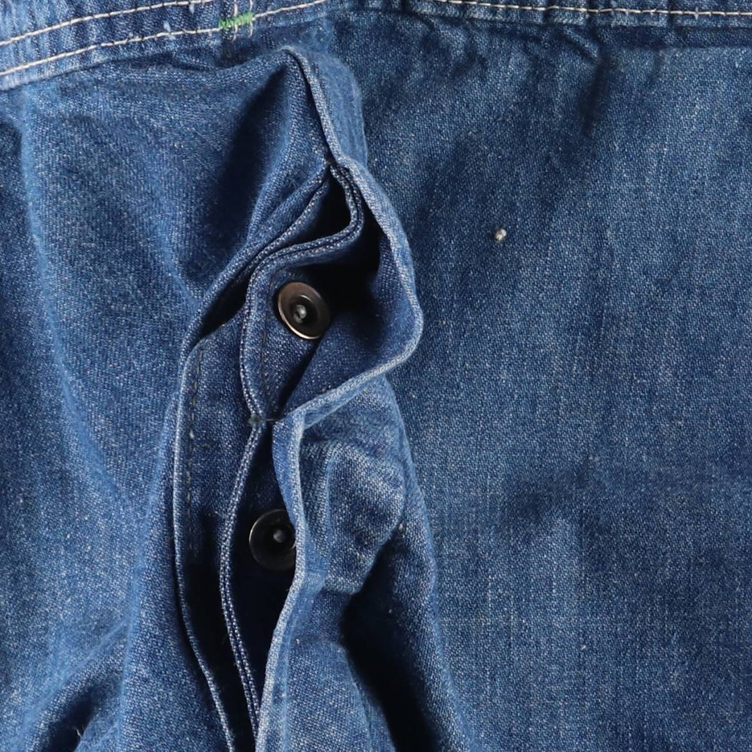 Vintage 1970'S Osh Kosh men's denim overalls, size W39 unclear blue type Vintage Second Hand