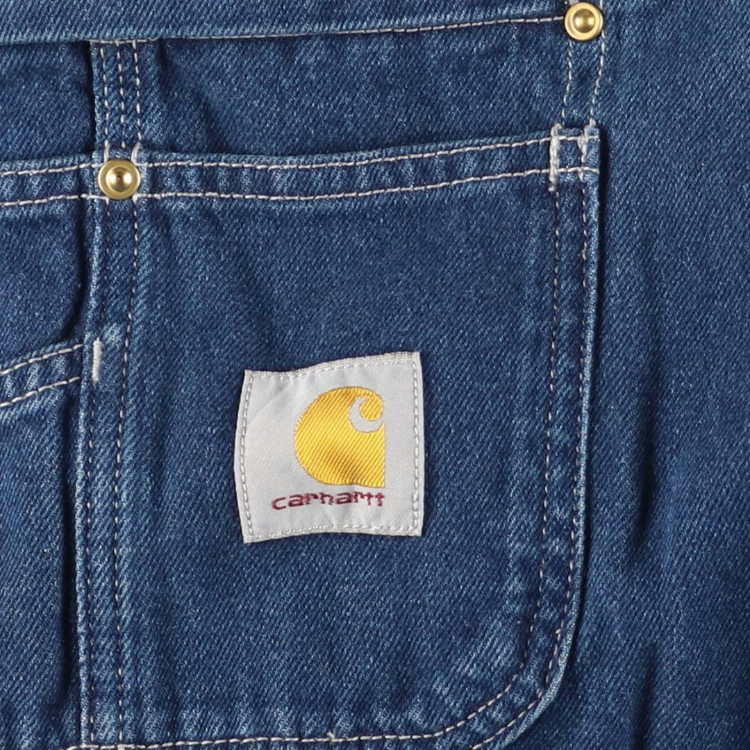 Carhartt Loose Fit Denim Overalls, Men's W35 (approx.) cotton blue type Vintage Second Hand