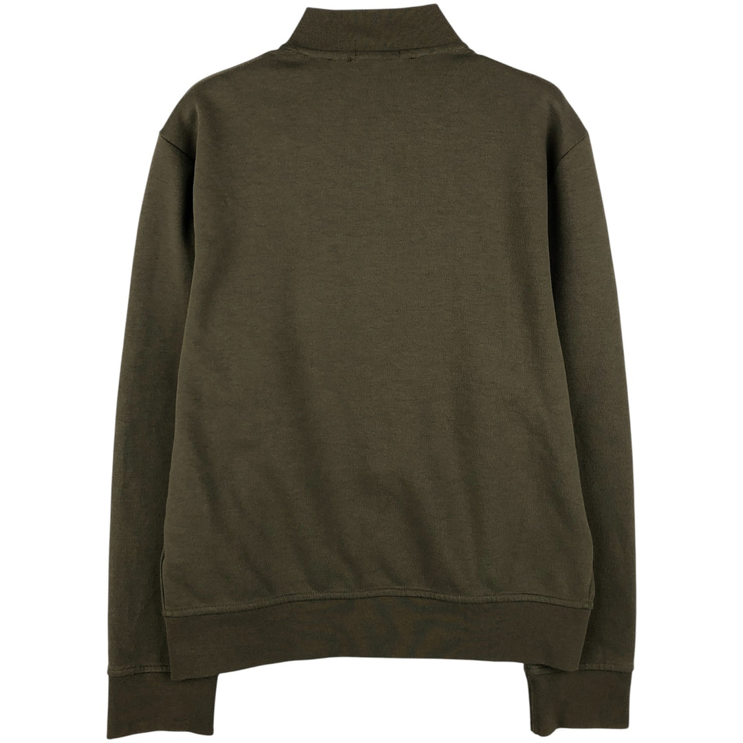 Ralph Lauren POLO RALPH LAUREN Full Zip Sweatshirt Trainer Men's M size polyester Khaki type Vintage Second Hand