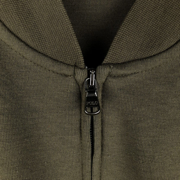 Ralph Lauren POLO RALPH LAUREN Full Zip Sweatshirt Trainer Men's M size polyester Khaki type Vintage Second Hand