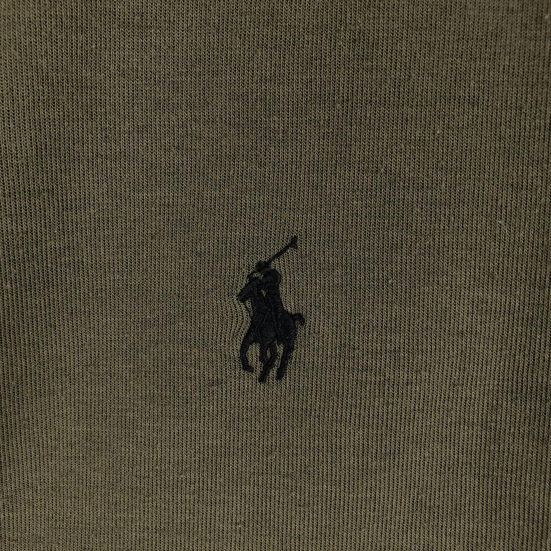 Ralph Lauren POLO RALPH LAUREN Full Zip Sweatshirt Trainer Men's M size polyester Khaki type Vintage Second Hand