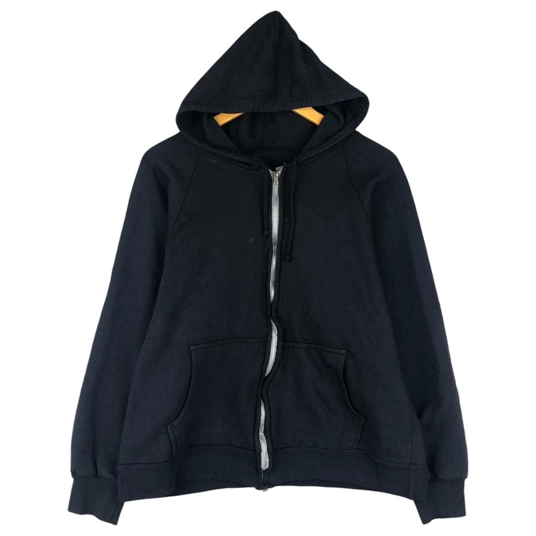 Vintage 1990'S KODIAKPASS double-face full-zip sweatshirt hoodie, size M, men's cotton navy blue type Vintage Second Hand