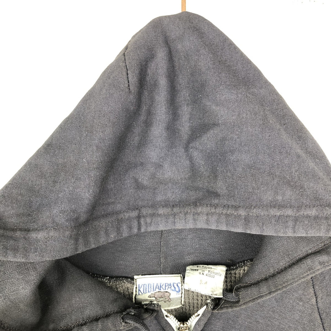 Vintage 1990'S KODIAKPASS double-face full-zip sweatshirt hoodie, size M, men's cotton navy blue type Vintage Second Hand