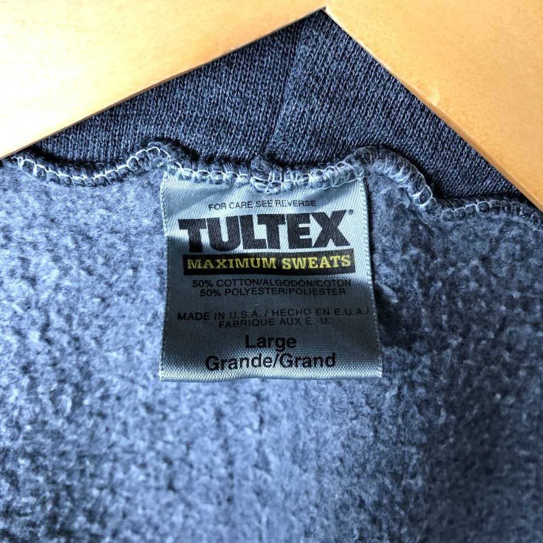 90'S Tultex Maximum Sweats NFL Denver Broncos Full-Zip Hoodie, Made in USA, Men's Size L cotton navy blue type Vintage Second Hand