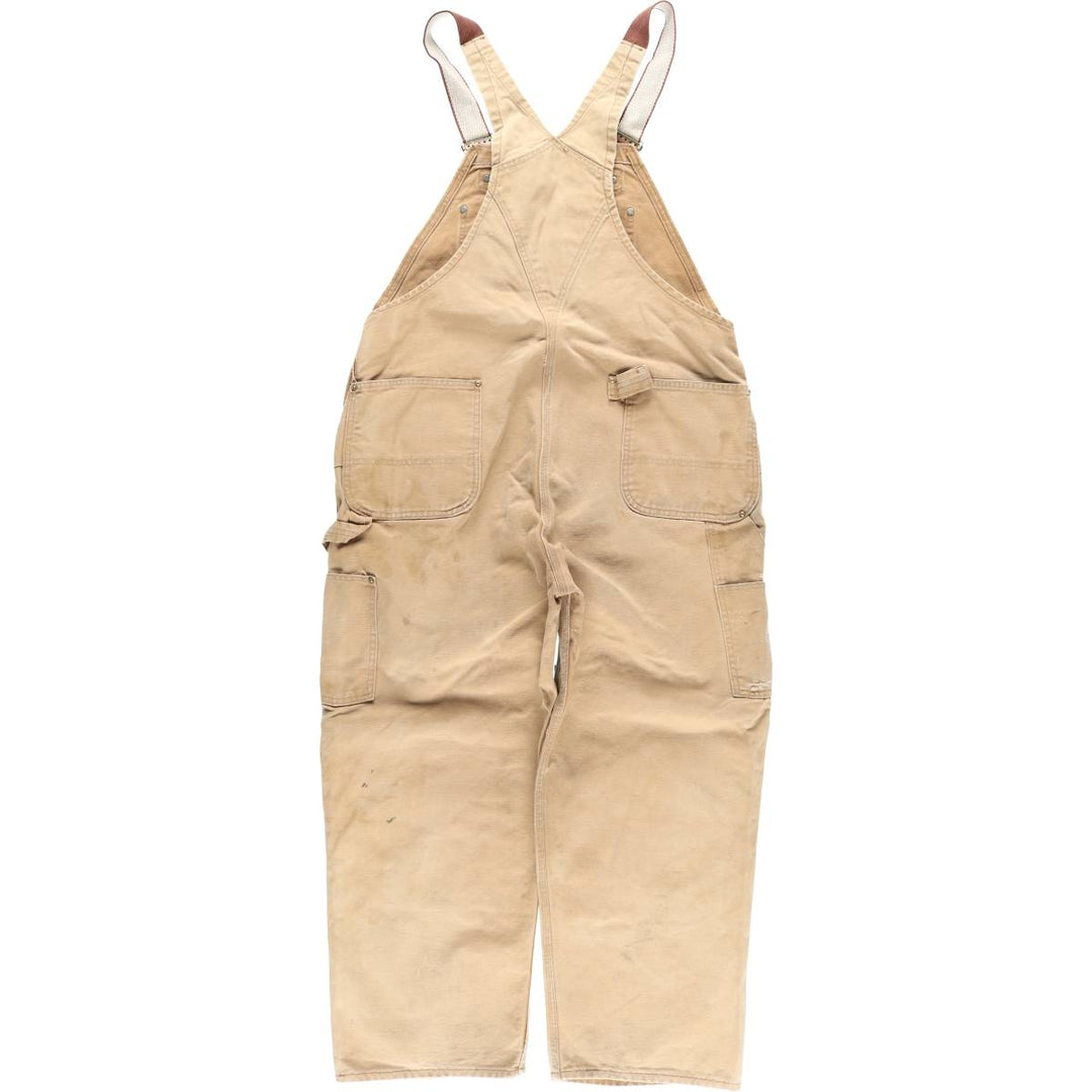 Big size Carhartt double knee duck overalls for men, equivalent to w41 unclear Beige type Vintage Second Hand