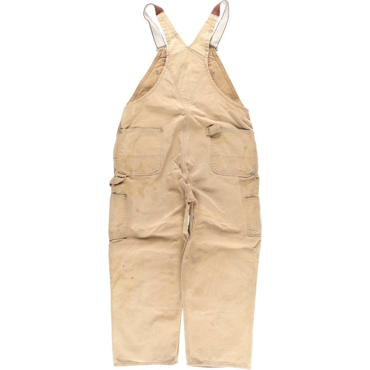 Big size Carhartt double knee duck overalls for men, equivalent to w41 unclear Beige type Vintage Second Hand