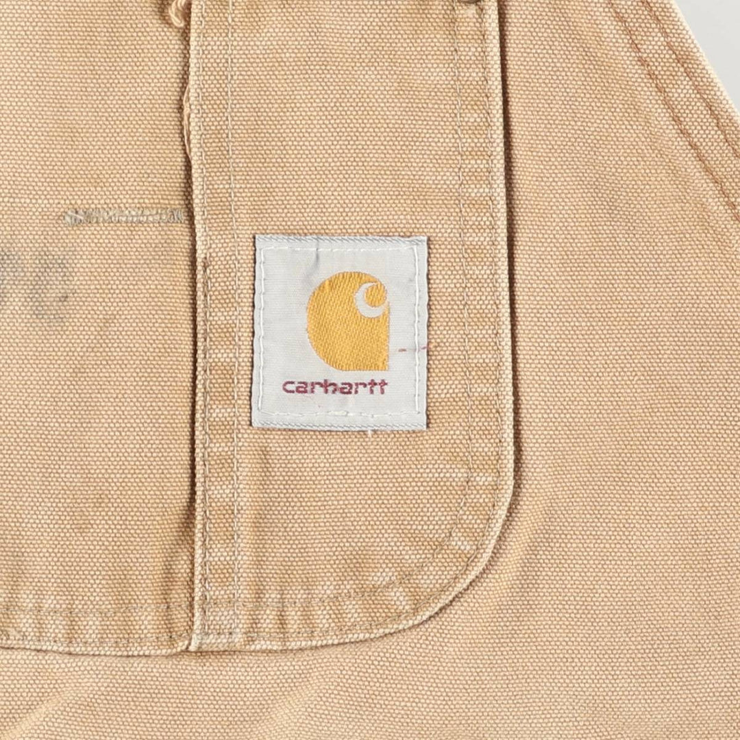 Big size Carhartt double knee duck overalls for men, equivalent to w41 unclear Beige type Vintage Second Hand