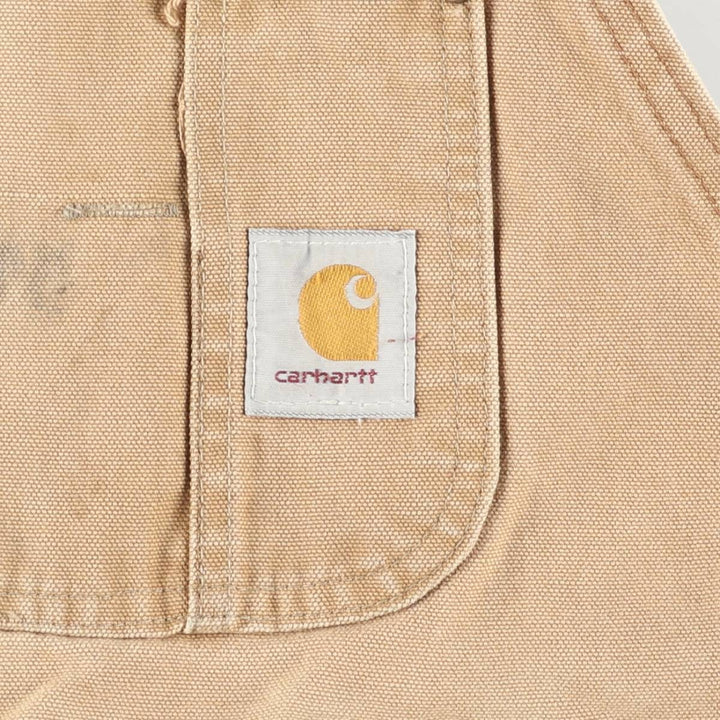 Big size Carhartt double knee duck overalls for men, equivalent to w41 unclear Beige type Vintage Second Hand
