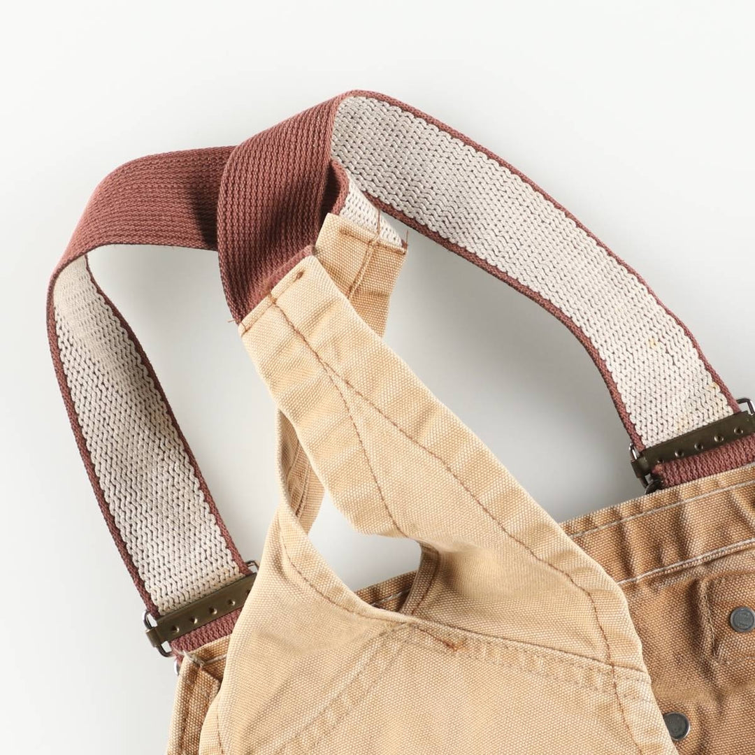 Big size Carhartt double knee duck overalls for men, equivalent to w41 unclear Beige type Vintage Second Hand