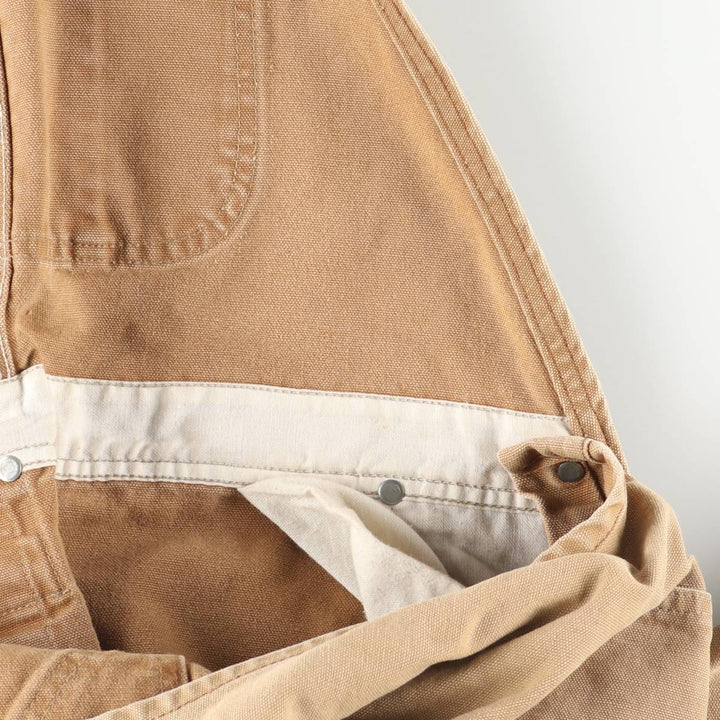 Big size Carhartt double knee duck overalls for men, equivalent to w41 unclear Beige type Vintage Second Hand
