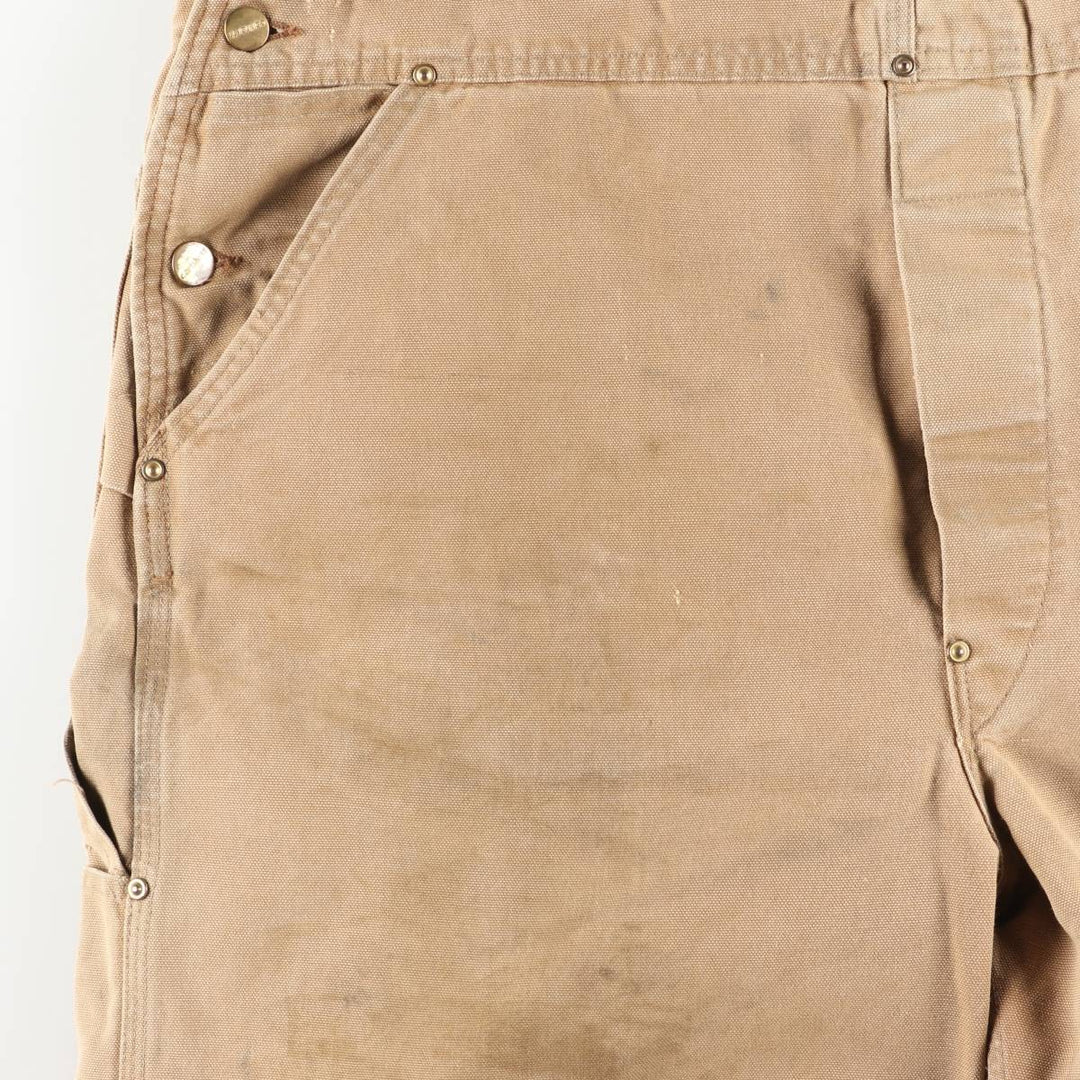 Big size Carhartt double knee duck overalls for men, equivalent to w41 unclear Beige type Vintage Second Hand