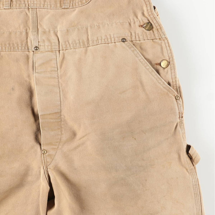 Big size Carhartt double knee duck overalls for men, equivalent to w41 unclear Beige type Vintage Second Hand