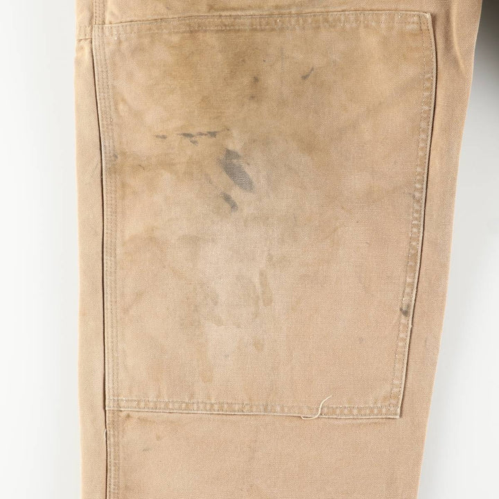 Big size Carhartt double knee duck overalls for men, equivalent to w41 unclear Beige type Vintage Second Hand