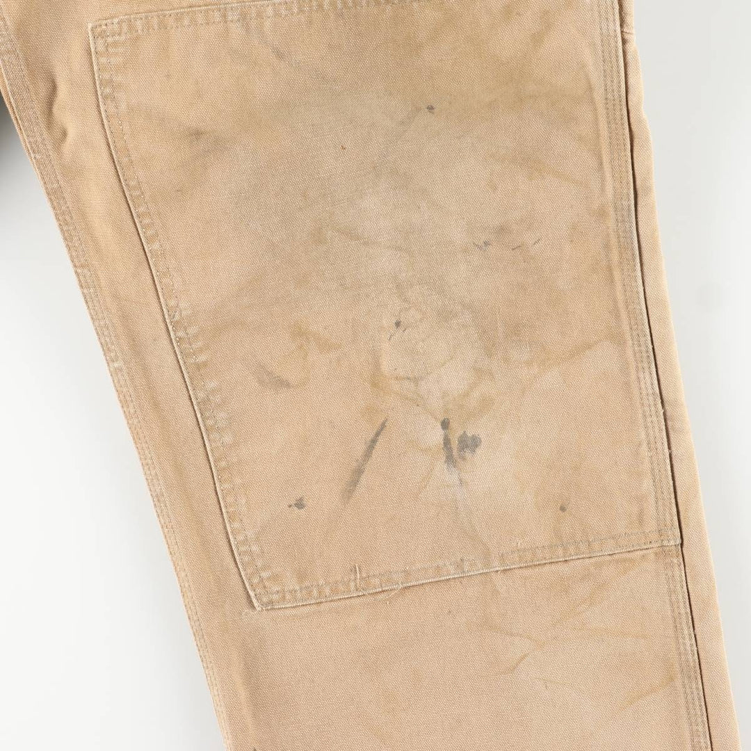 Big size Carhartt double knee duck overalls for men, equivalent to w41 unclear Beige type Vintage Second Hand