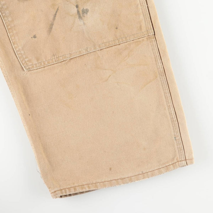 Big size Carhartt double knee duck overalls for men, equivalent to w41 unclear Beige type Vintage Second Hand