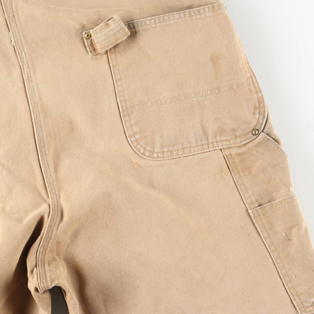 Big size Carhartt double knee duck overalls for men, equivalent to w41 unclear Beige type Vintage Second Hand
