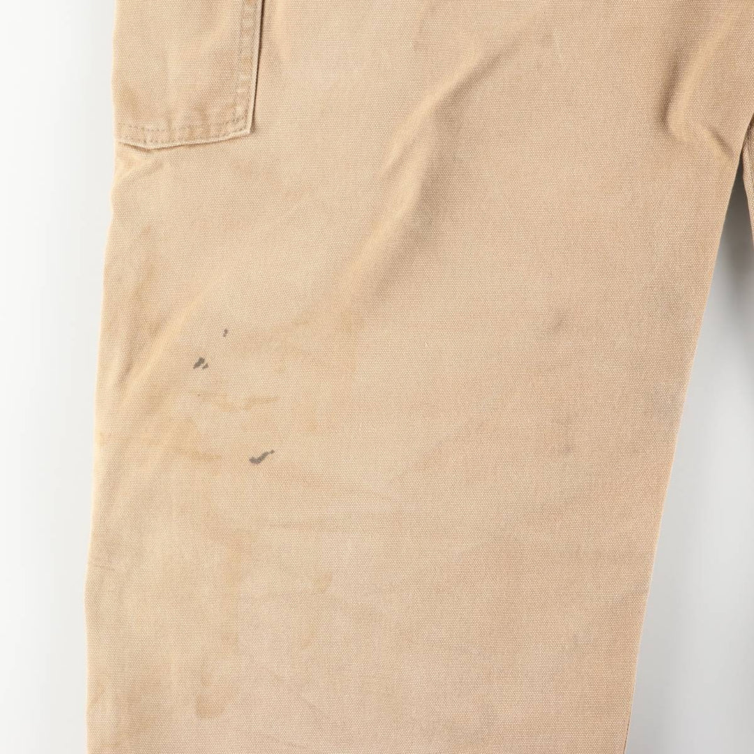 Big size Carhartt double knee duck overalls for men, equivalent to w41 unclear Beige type Vintage Second Hand