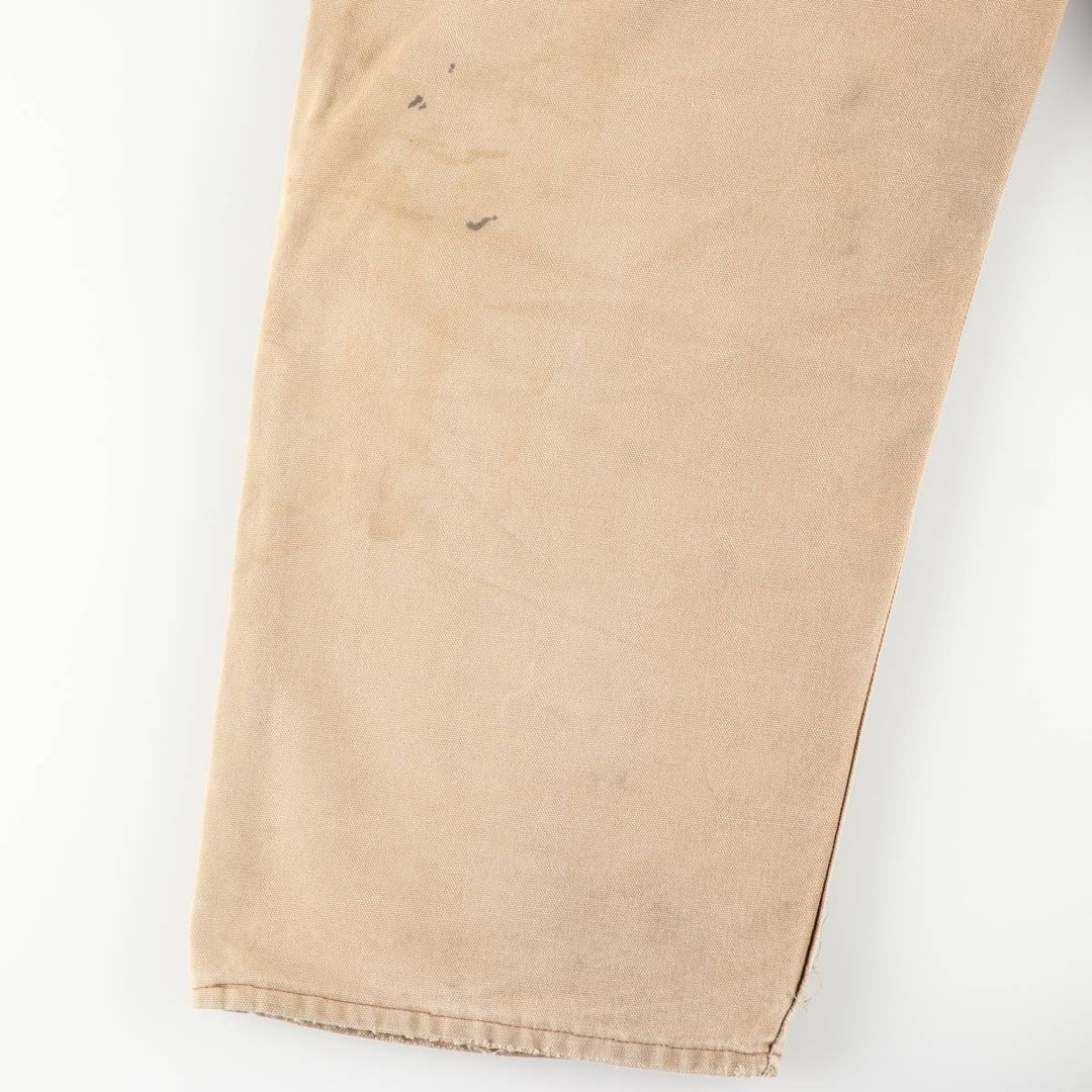 Big size Carhartt double knee duck overalls for men, equivalent to w41 unclear Beige type Vintage Second Hand