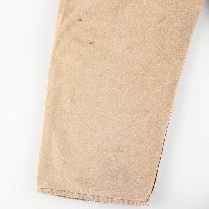 Big size Carhartt double knee duck overalls for men, equivalent to w41 unclear Beige type Vintage Second Hand