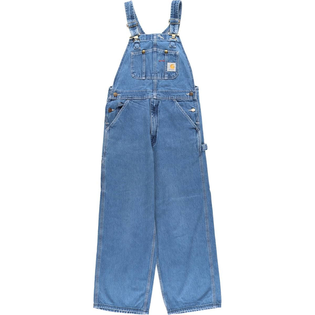 Carhartt Men's Denim Overalls (W30 equivalent) unclear blue type Vintage Second Hand