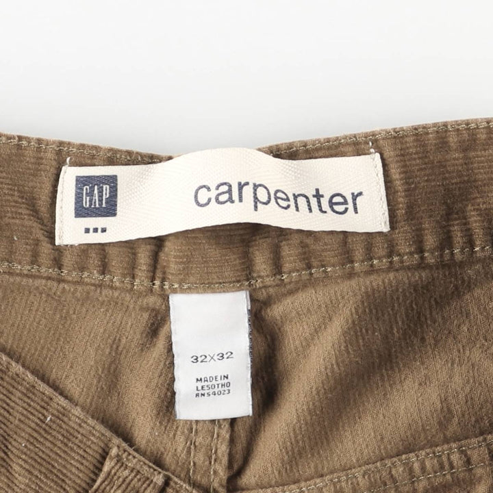 GAP Carpenter Painter Pants, Corduroy Pants, Men's, Size W34 cotton brown type Vintage Second Hand