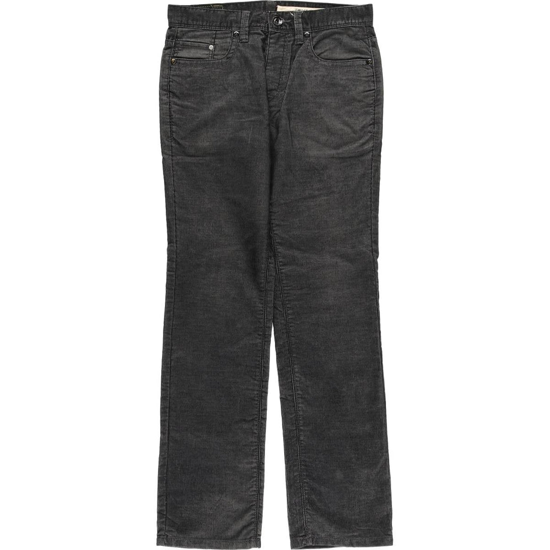 Donna Karan New York DKNY corduroy pants, men's size W32 polyester Charcoal Vintage Second Hand