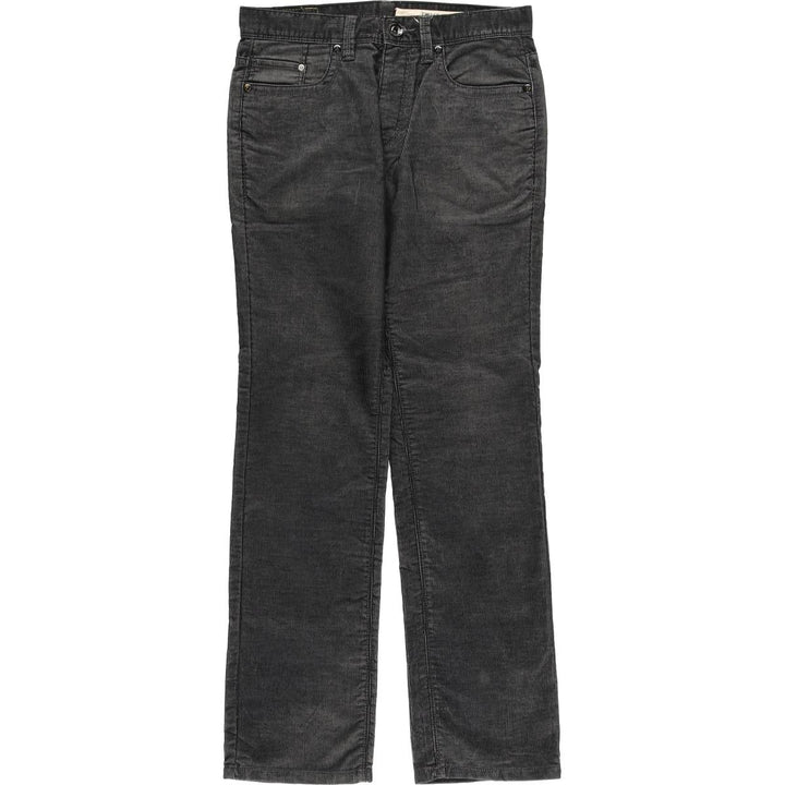 Donna Karan New York DKNY corduroy pants, men's size W32 polyester Charcoal Vintage Second Hand