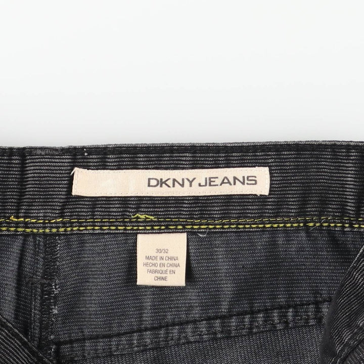 Donna Karan New York DKNY corduroy pants, men's size W32 polyester Charcoal Vintage Second Hand