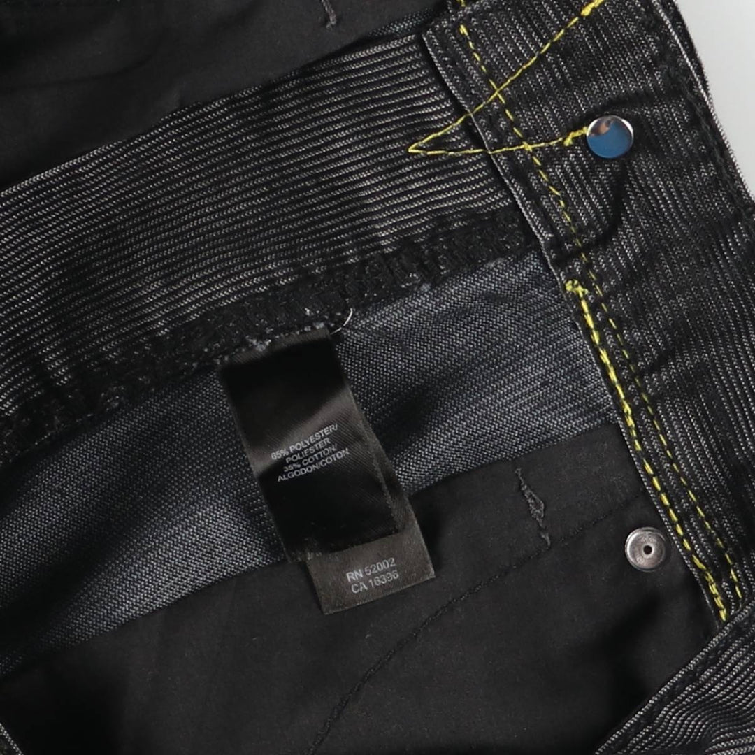 Donna Karan New York DKNY corduroy pants, men's size W32 polyester Charcoal Vintage Second Hand