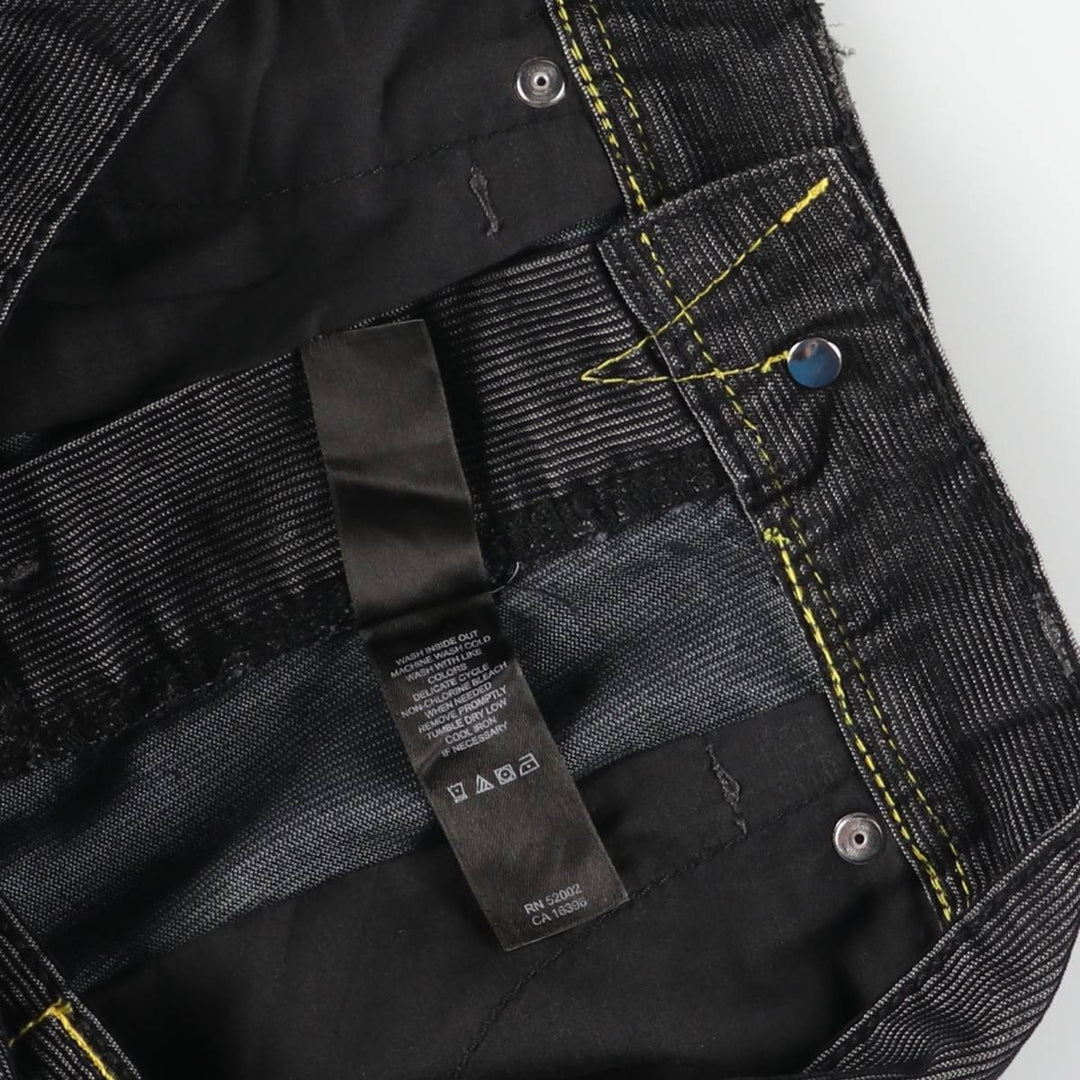 Donna Karan New York DKNY corduroy pants, men's size W32 polyester Charcoal Vintage Second Hand