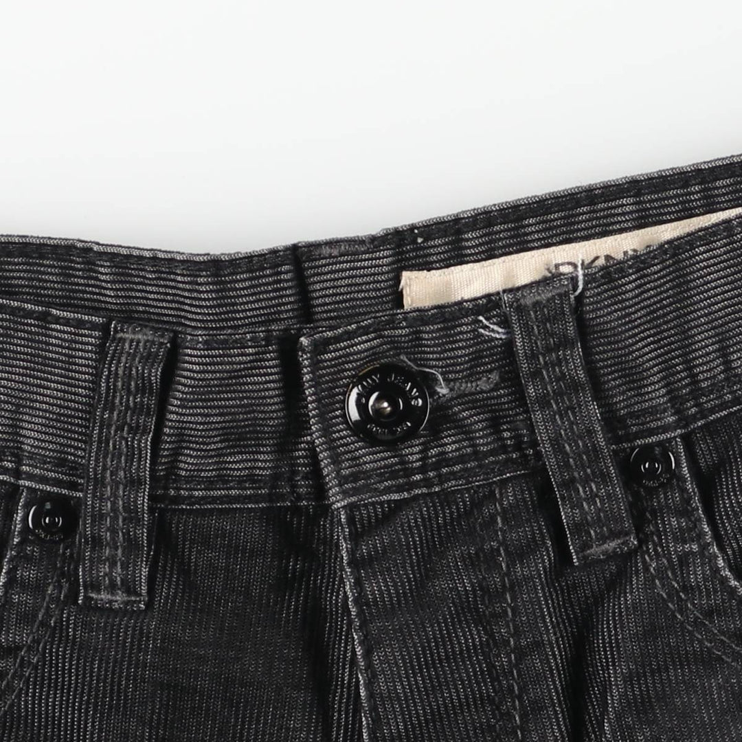 Donna Karan New York DKNY corduroy pants, men's size W32 polyester Charcoal Vintage Second Hand