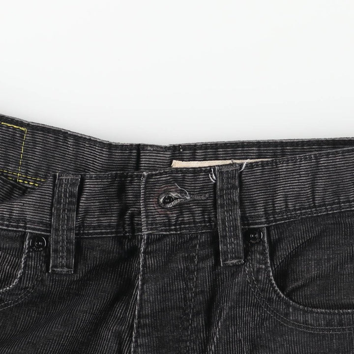 Donna Karan New York DKNY corduroy pants, men's size W32 polyester Charcoal Vintage Second Hand
