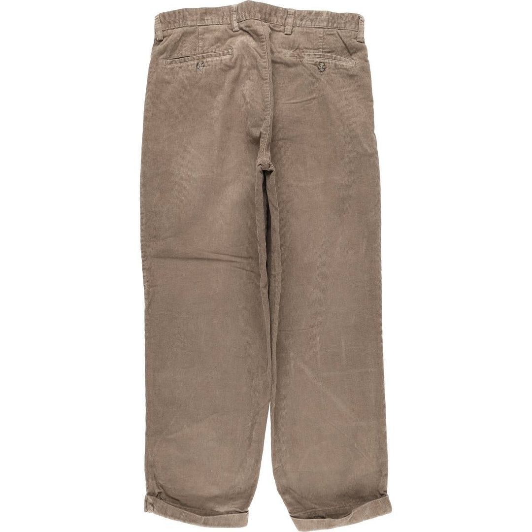 CLUB ROOM Two-pleat Corduroy Pants Men's Size 35 cotton brown type Vintage Second Hand