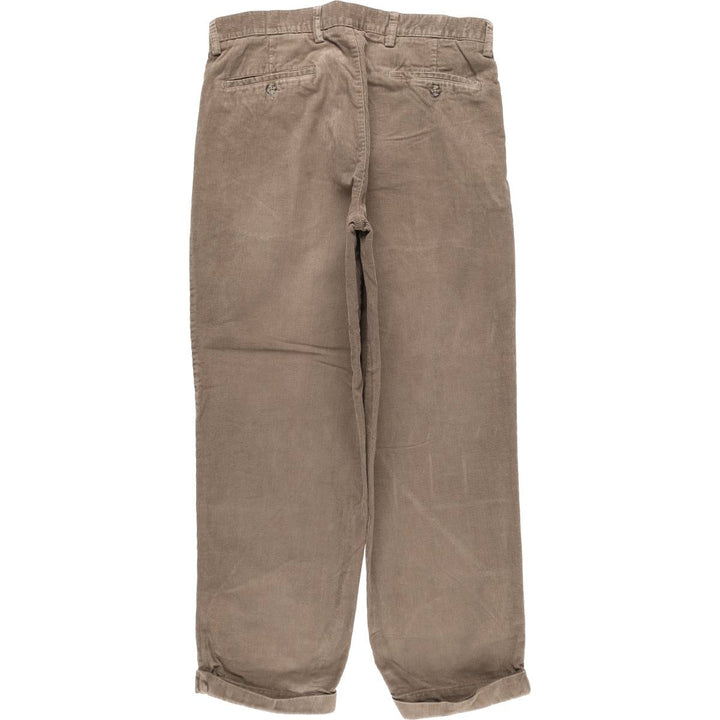 CLUB ROOM Two-pleat Corduroy Pants Men's Size 35 cotton brown type Vintage Second Hand