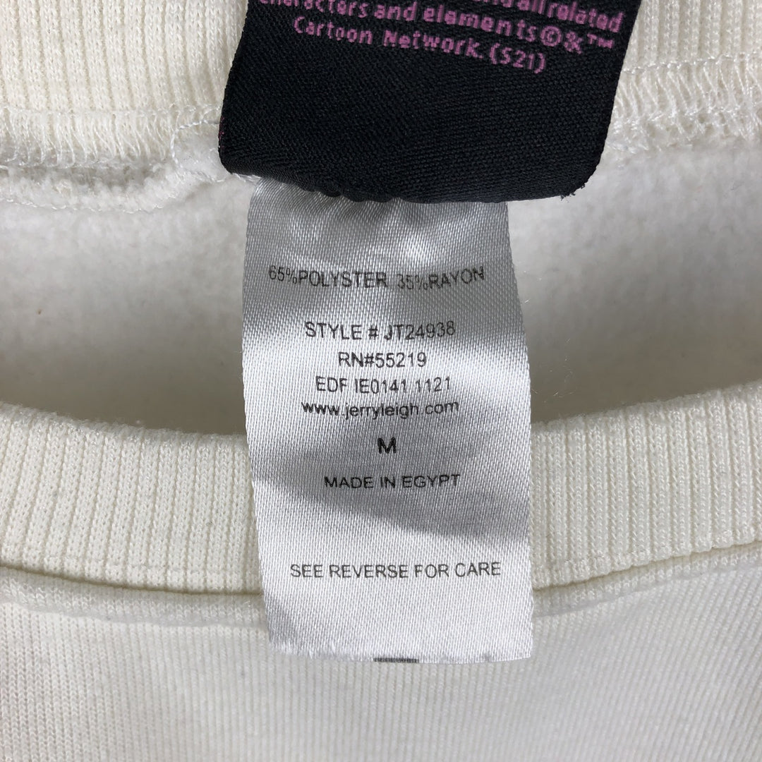 THE POWERPUFF GIRLS Powerpuff Girls Character Sweatshirt, Women's Size M polyester white type Vintage Second Hand