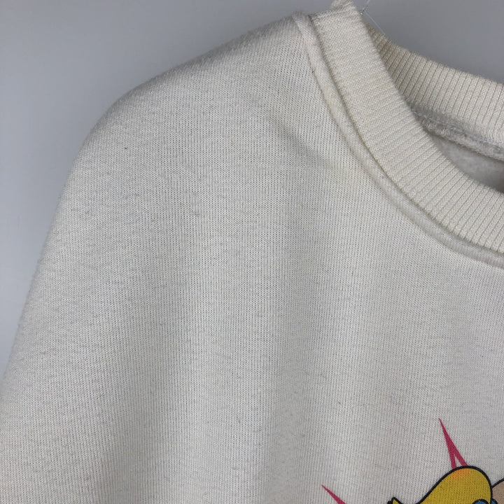 THE POWERPUFF GIRLS Powerpuff Girls Character Sweatshirt, Women's Size M polyester white type Vintage Second Hand