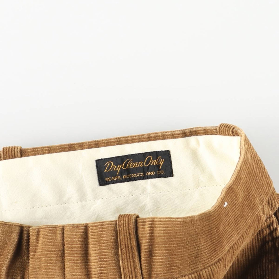 Vintage Sears men's corduroy pants, size W33 unclear brown type Vintage Second Hand