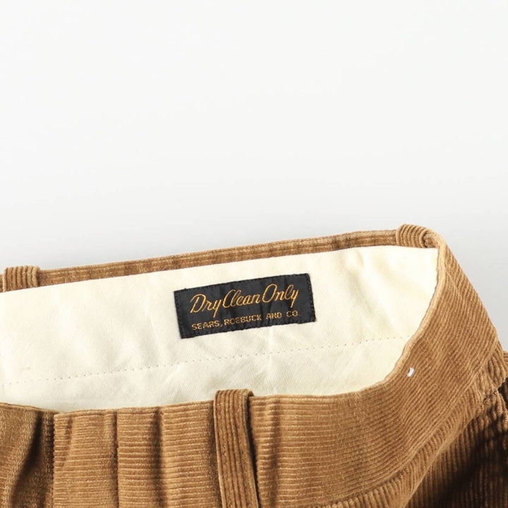 Vintage Sears men's corduroy pants, size W33 unclear brown type Vintage Second Hand