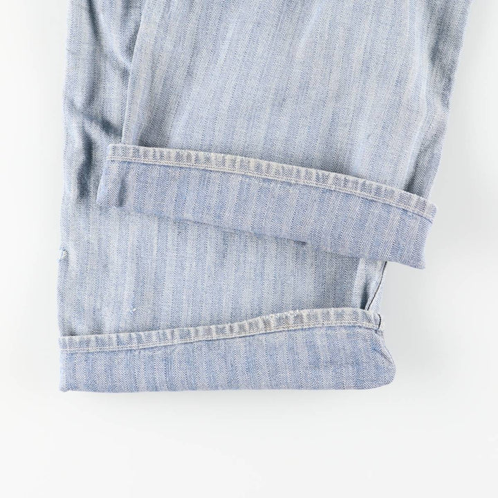 Vintage 1960'S BLUEBELL HBT herringbone twill long-sleeved jumpsuit, men's size M unclear Blue type light blue Vintage Second Hand