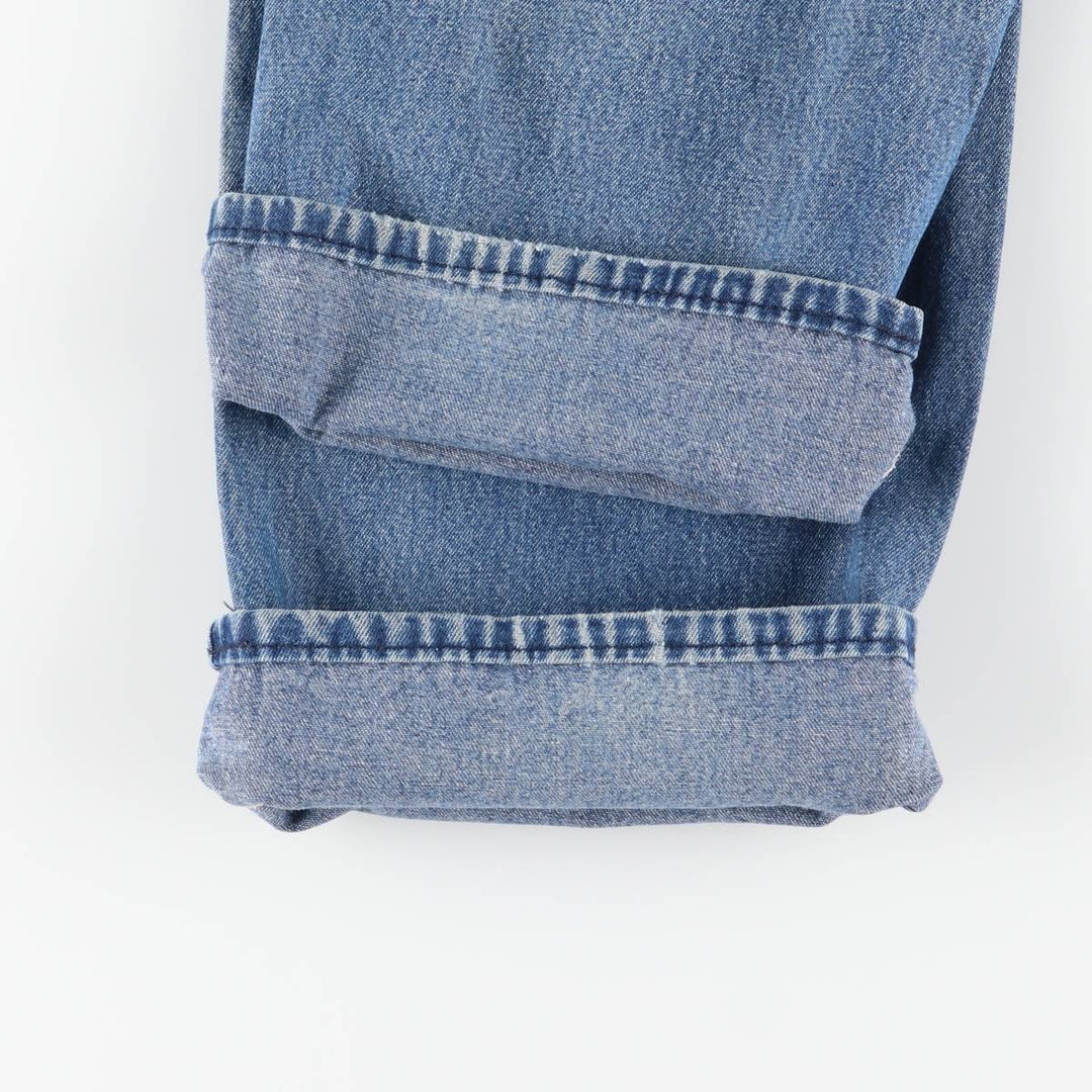 Round House Men's Denim Overalls, Made in USA, Size W29 unclear blue type Vintage Second Hand